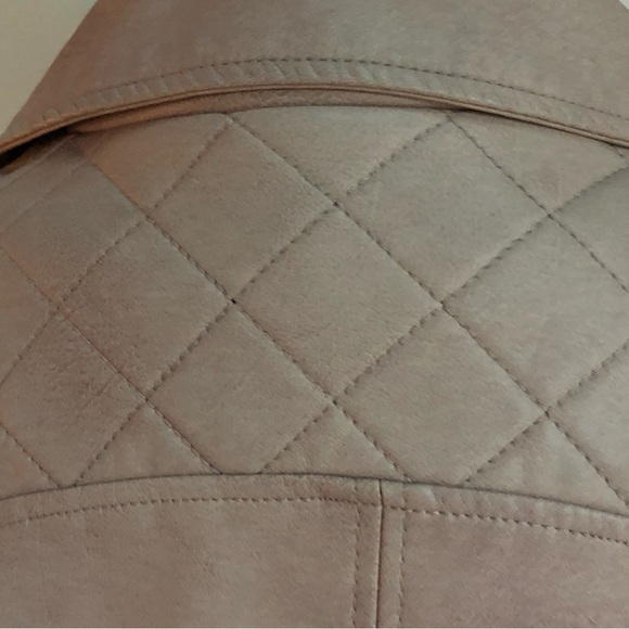 Leather Like Blush Short Jacket Size Large - Picture 6 of 7